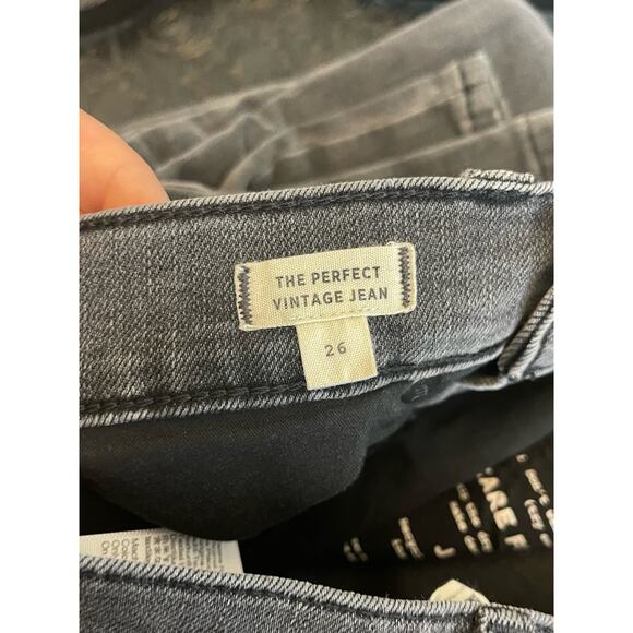 Madewell Jeans Women's 26 The Perfect Vintage Jean Gray Wash - Picture 4 of 10